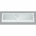 Home Impressions 18 In. White Steel Baseboard Diffuser 1BB1800WH